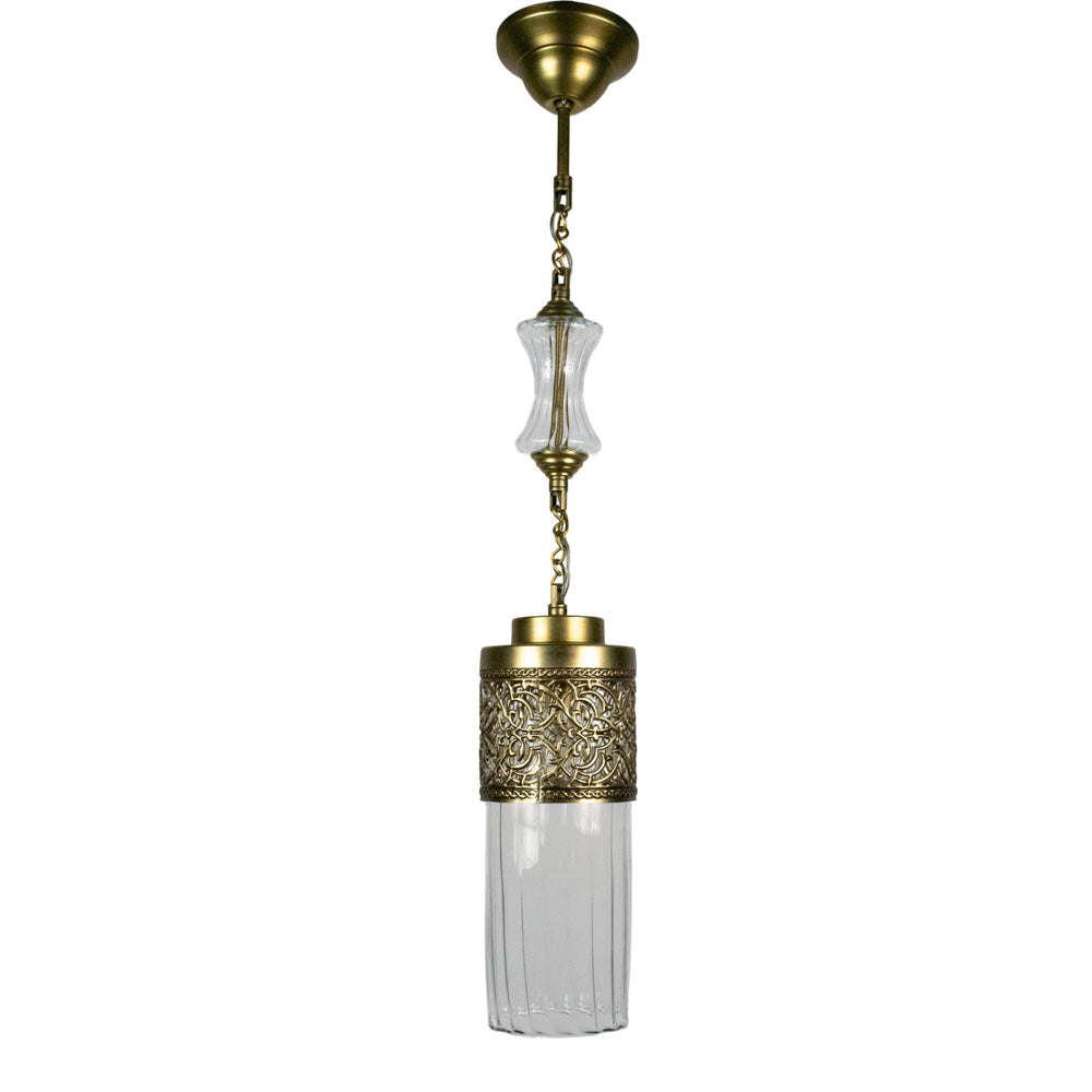 Arabesque Pendant, 1 Lights, Copper, 14×75cm - Oxide