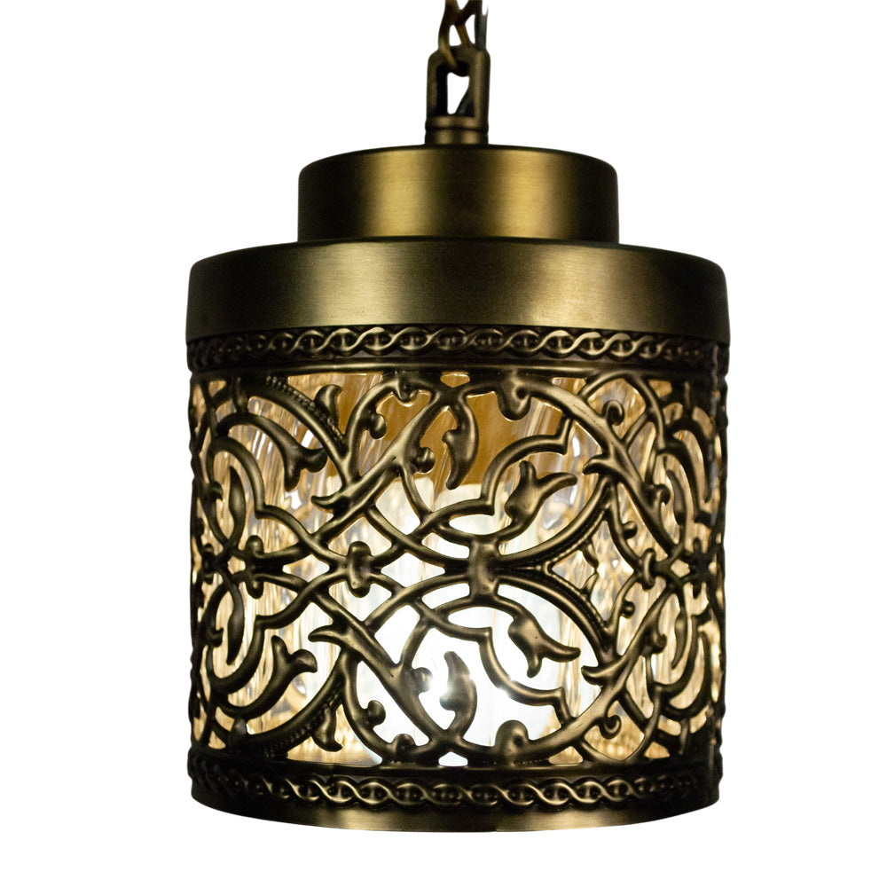 Arabesque Pendant, 1 Lights, Copper, 14×75cm - Oxide
