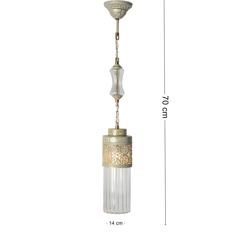 Arabesque Pendant, 1 Lights, Copper, 14×70cm - Whitey