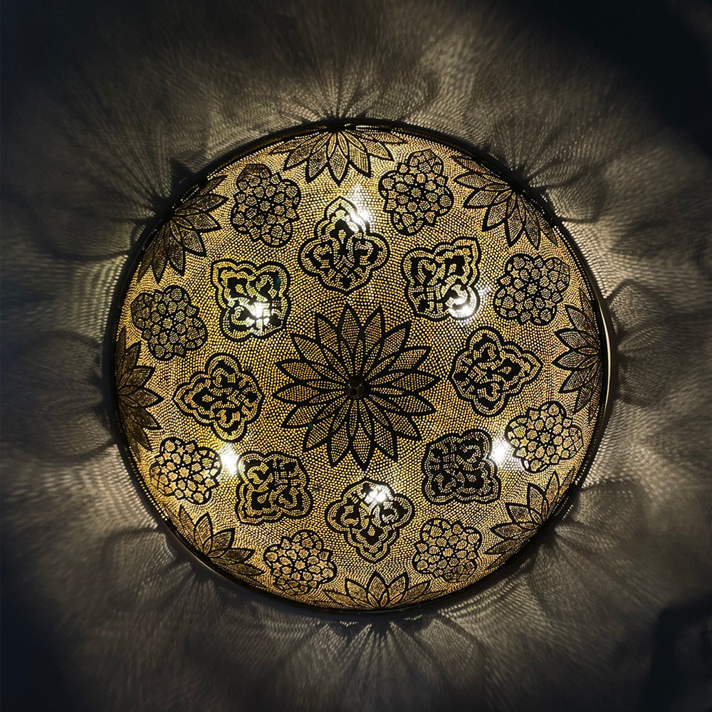 Flush Light, 6 Lights, Copper, 50×50 cm - Oxide