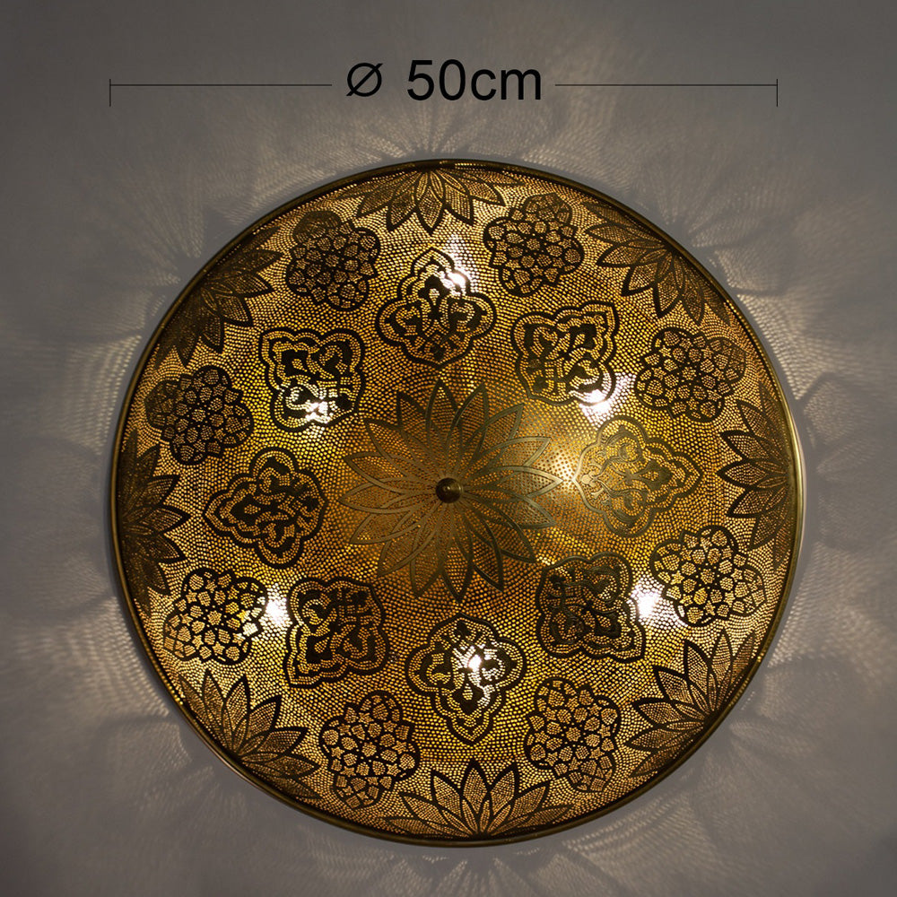 Flush Light, 6 Lights, Copper, 50×50 cm - Oxide