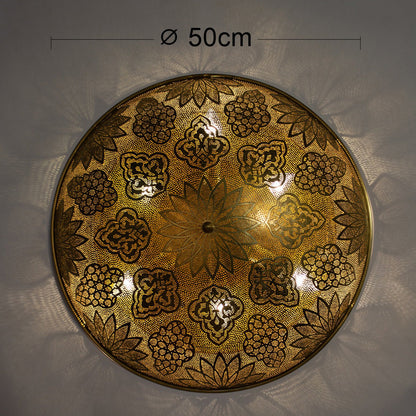 Flush Light, 6 Lights, Copper, 50×50 cm - Oxide