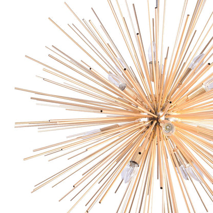 نجفة سبوتنيك الذهبية ذات 16 لمبة