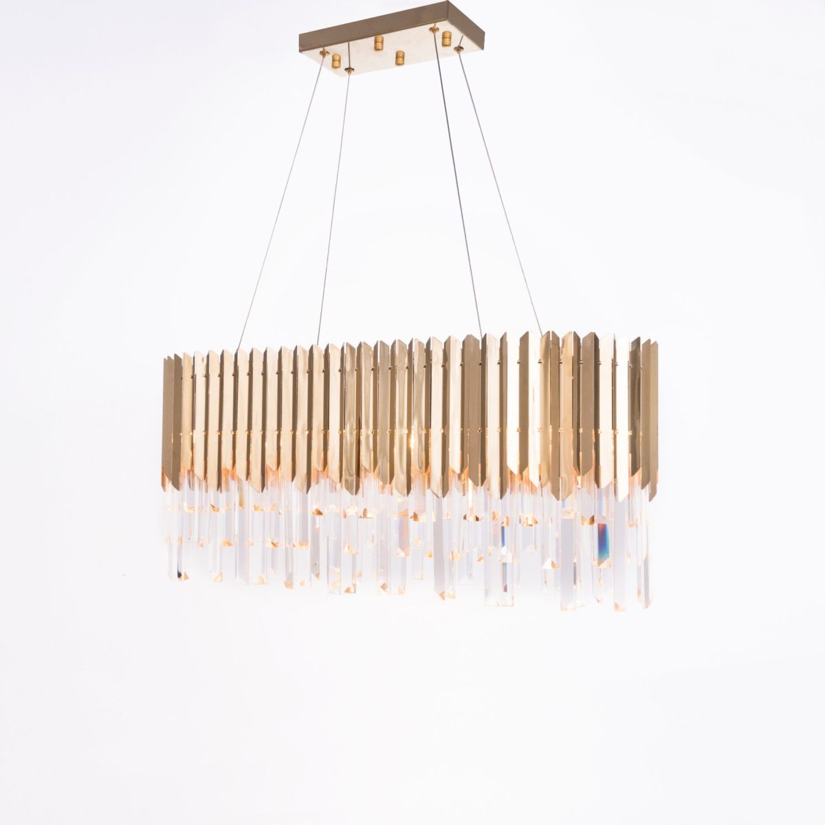 Chandelier 80 cm L2013 oval arrow solitaire gold