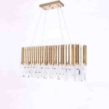 Chandelier 80 cm L2013 oval arrow solitaire gold