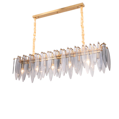 Chandelier 120 cm L8092 Oval Gold