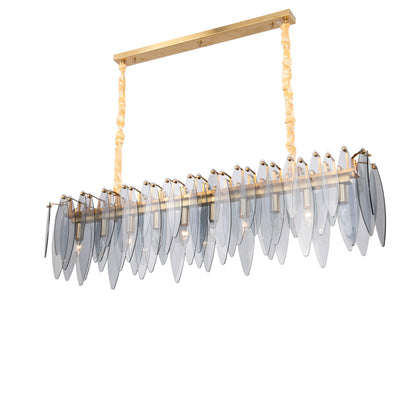 Chandelier 120 cm L8092 Oval Gold