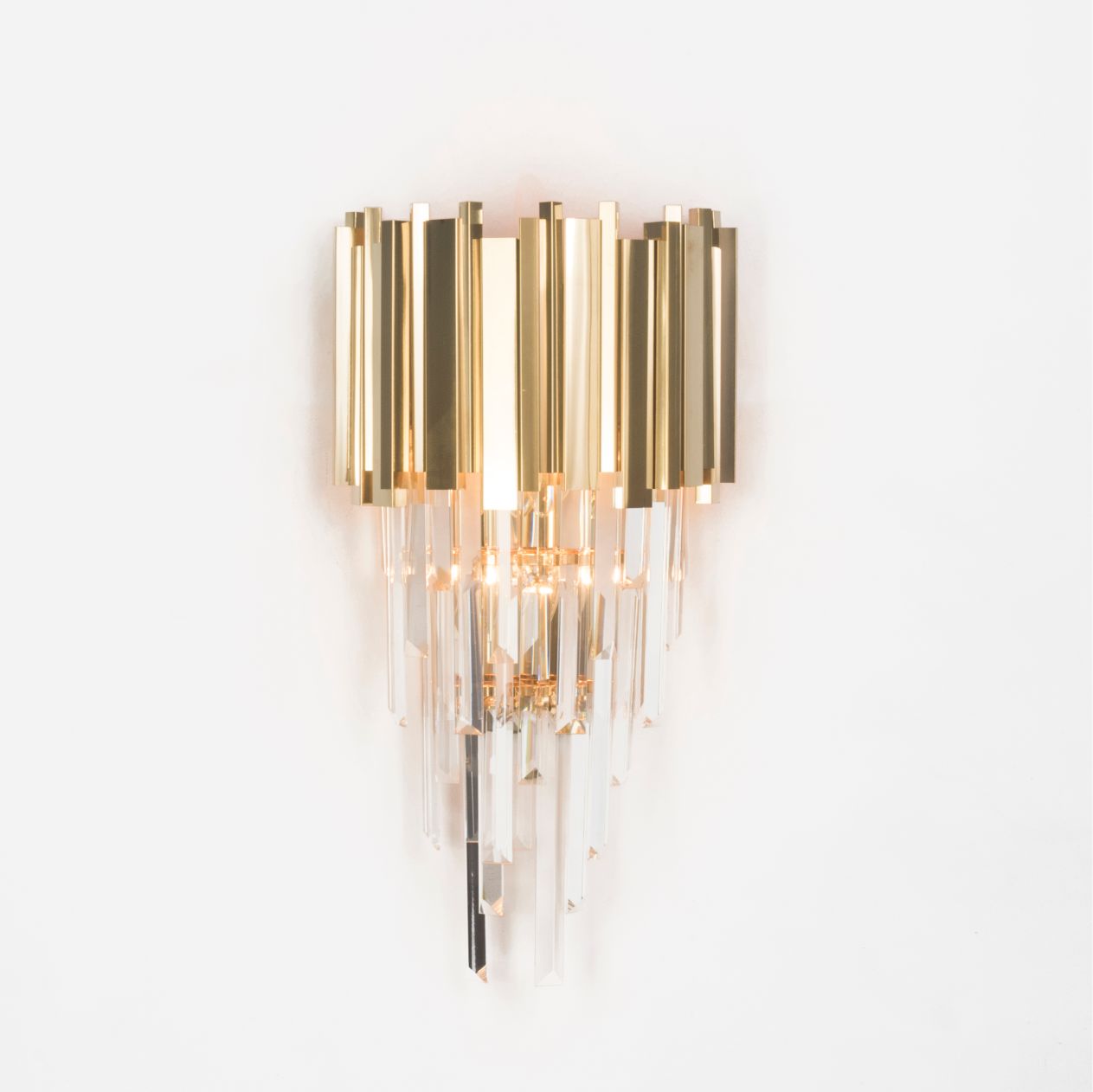 Raisa 3 Lights Gold Wall Lamp