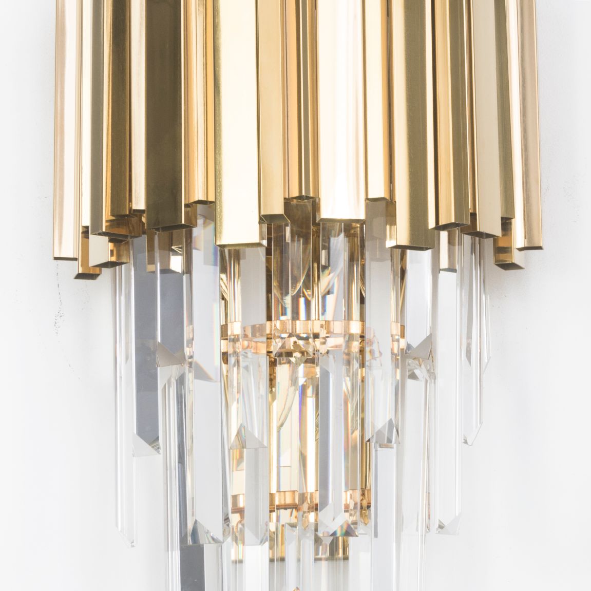 Raisa 3 Lights Gold Wall Lamp