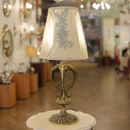 Table Lamp, 1 Lights, Brass Italian Bronze - أباجورة، 1 لمبة، نحاس برونز إيطالي