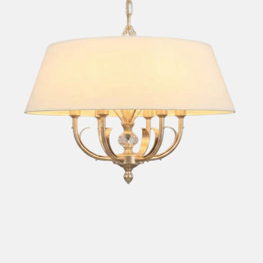 Chandelier, 6 Lights, Metal, 60×50cm - Solitaire Gold
