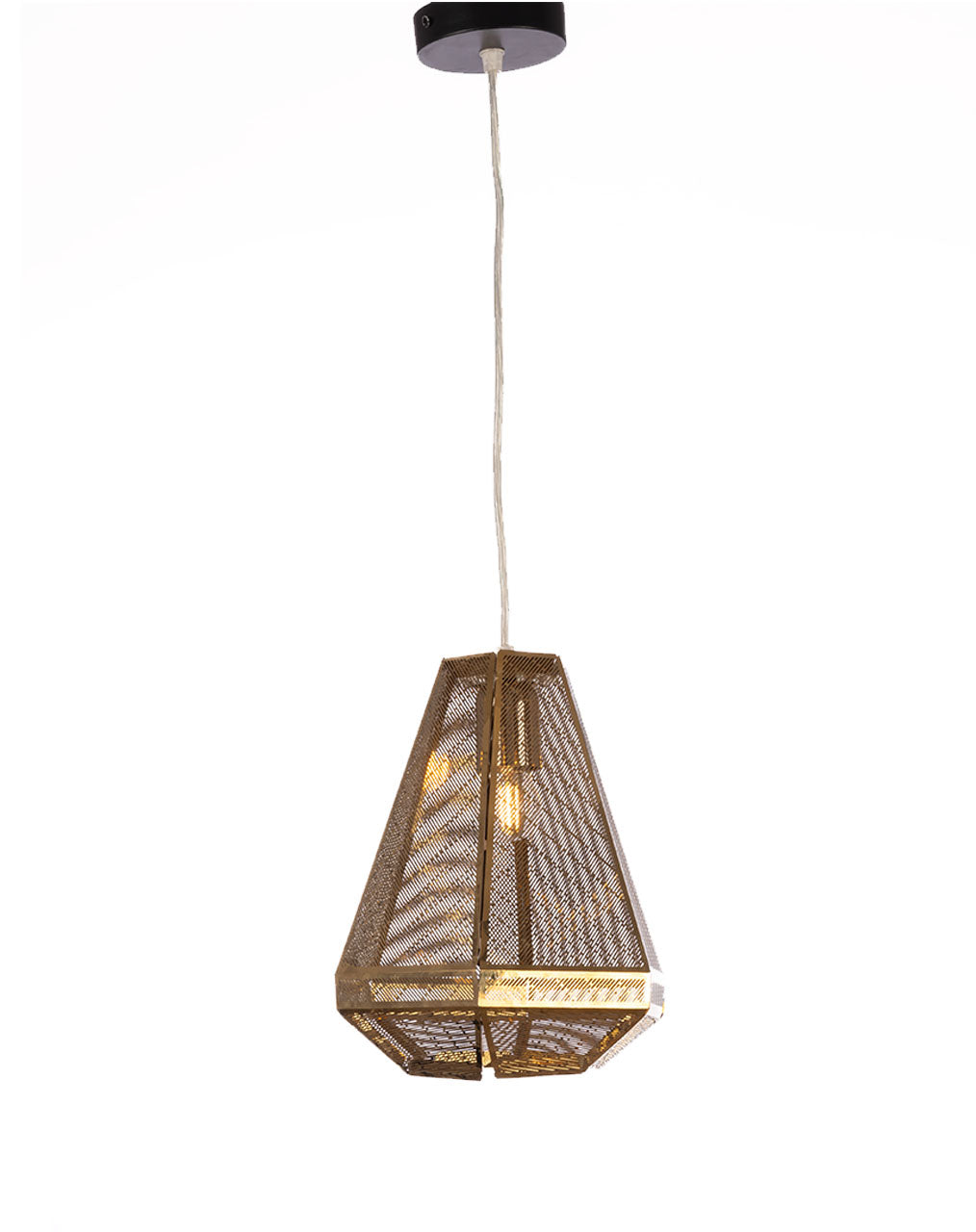 Hexagonal Lantern 5288 Gold Color x Black Spray