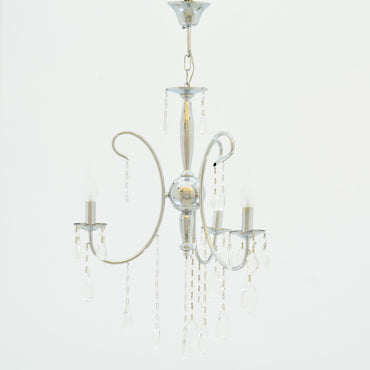 Rona Chandelier, 3 Lights, Metal, 50×70cm - Chrome