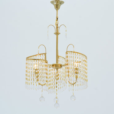 Makinzi Gold 3 Lights Chandelier