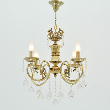 Nancy 4 Lights Gold Chandelier