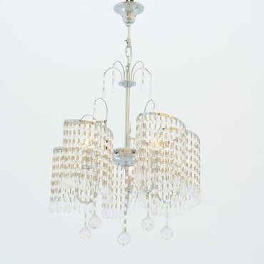 Lolly Chandelier, 5 Lights, Metal, 55×80cm - Chrome