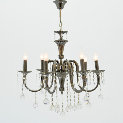 Elysee 6 Lights Black Chandelier