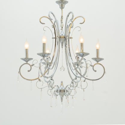 Sever 6-light chrome chandelier