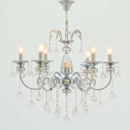 Alicia Chrome 6 Lights Chandelier