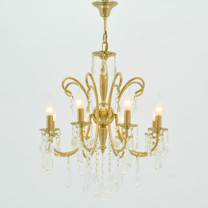 Jerbi 8 Lights Gold Chandelier