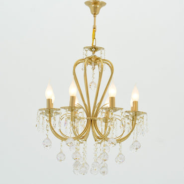 Kora Chandelier, 8 Lights, Metal, 62×80cm - Gold