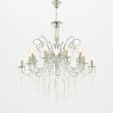 نجفة رونا، 16 مصباحًا، معدنية، 60×75 سم - كروم