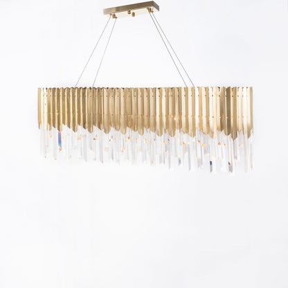 نجفة على شكل سهم، 80 سم × 30 سم، بيضاوية الشكل، 2013، ذهبية اللون