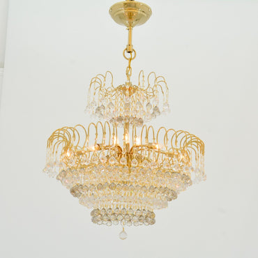Shadow Chandelier, 6 Lights, 79×90cm - Solitaire Gold