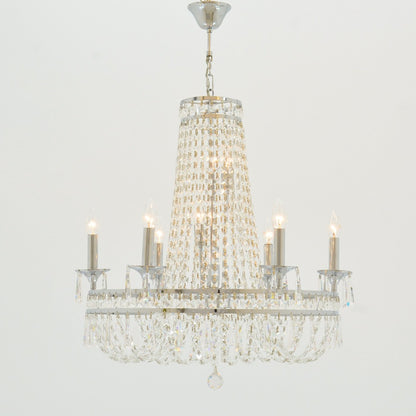 Umbrella 8 Lights Chrome Chandelier