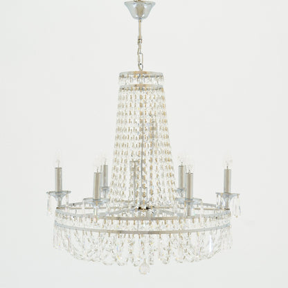 Umbrella 8 Lights Chrome Chandelier