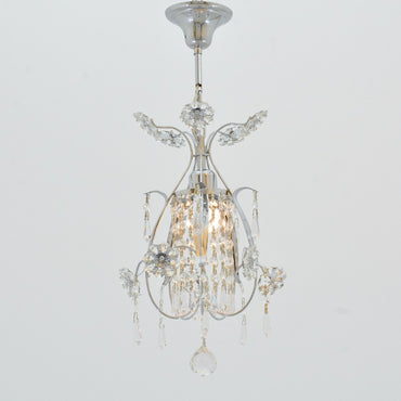 Crystal Rose - 1 Lights Chrome Pendant