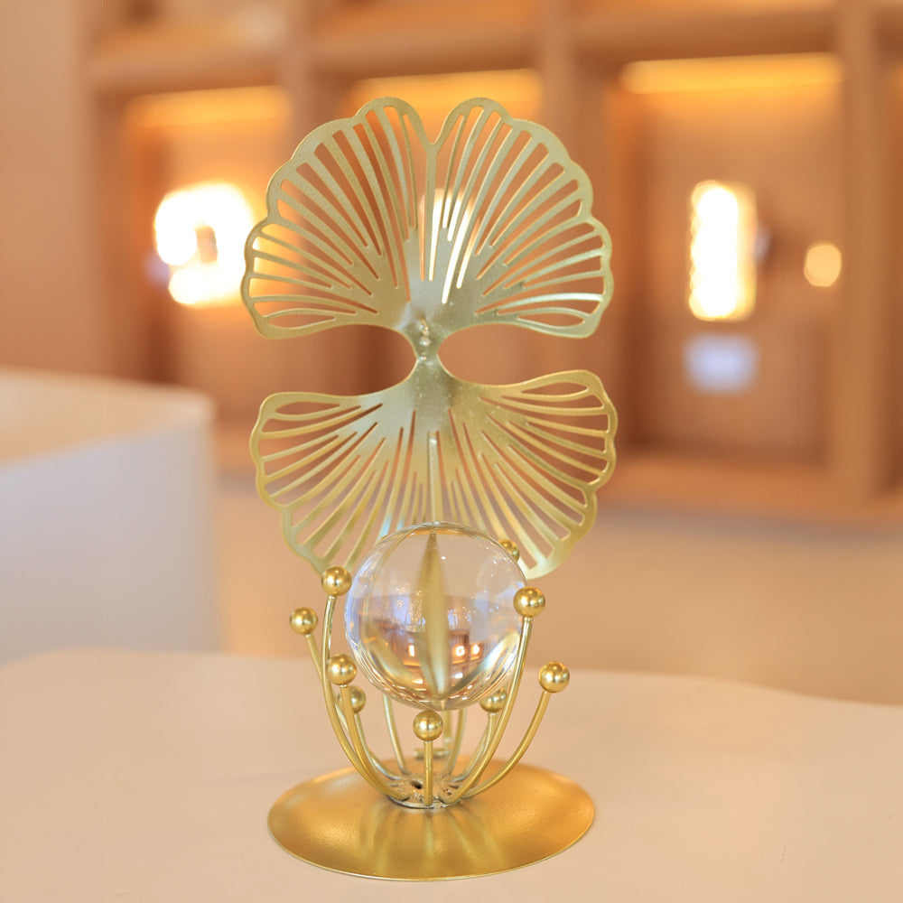 Rose Table accessory, Metal, 20×10cm - Gold-إكسسوار ترابيزه زهرة، معدن، 20×10 سم - ذهبي