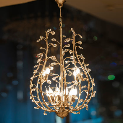 Apple Solitaire Gold 6-Light Chandelier