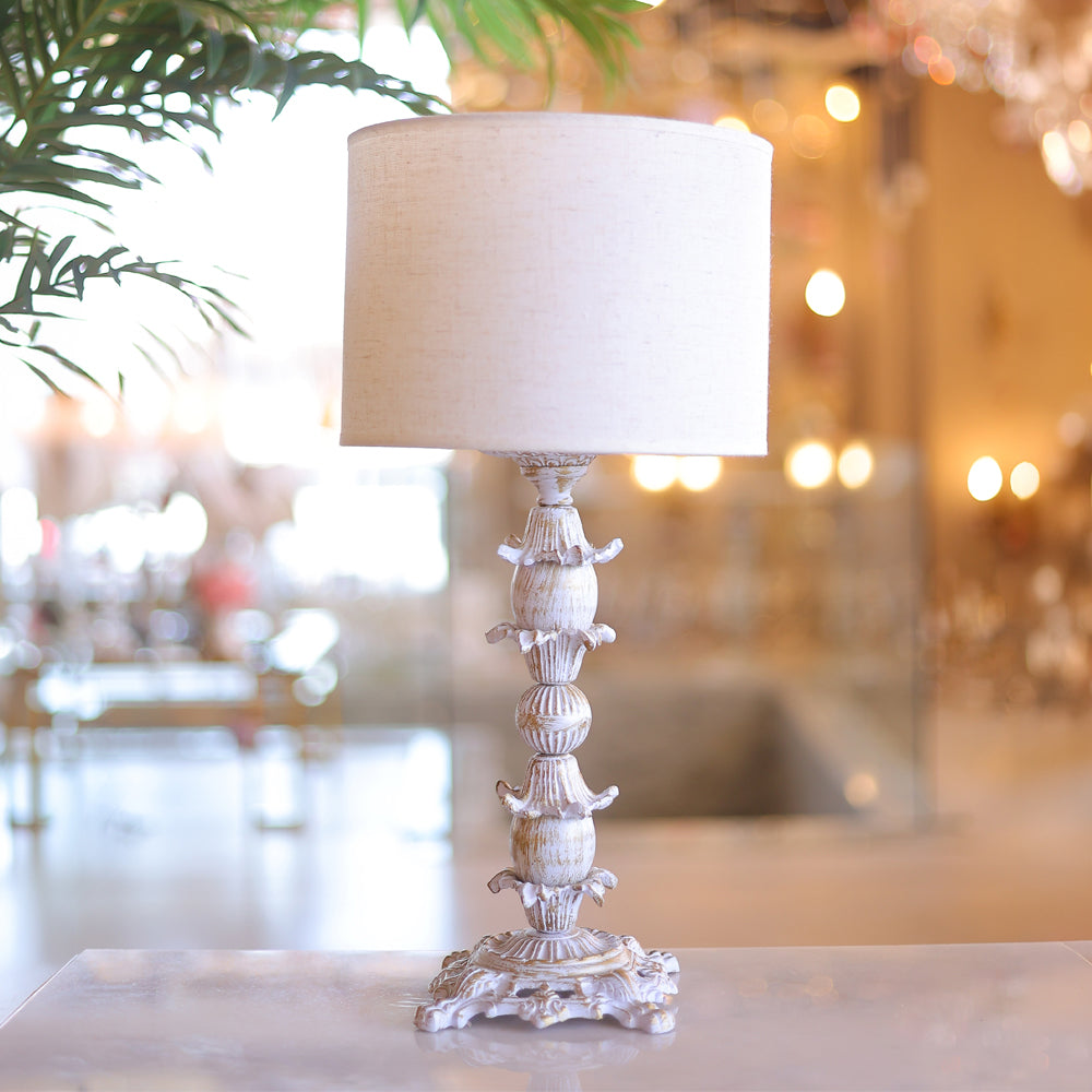Table Lamp, 1 Lights, Metal, 47×25cm Whitey - أباجورة، 1 لمبة، معدن، 47×25 سم وايتي