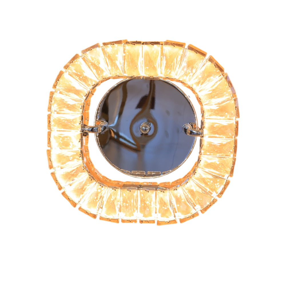 Luna Wall Lamp, LED, Stainless Steel, 26×25cm - Gold - ابليك القمر، ليد، استانلس ستيل، 26×25 سم - ذهبي