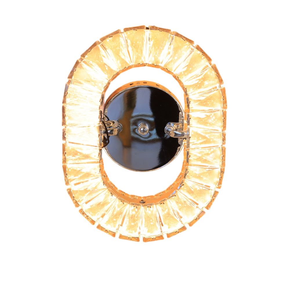 Opal Wall Lamp, LED, Stainless Steel, 20×28cm - Gold - ابليك اوبال، ليد، استانلس ستيل، 20×28 سم - ذهبي