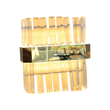 Glint Wall Lamp, LED, Stainless Steel, 24×24cm - Gold - ابليك لمعه، ليد، استانلس ستيل، 24×24 سم - ذهبي