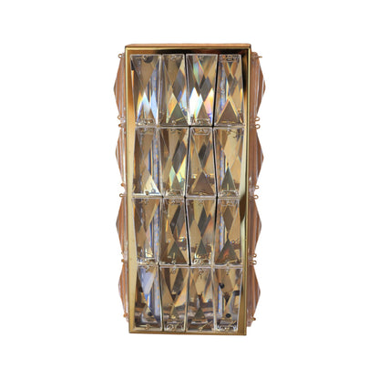 Prisma Wall Lamp, LED, Stainless Steel, 13×24cm - Gold - ابليك بريسما، ليد، استانلس ستيل، 13×24 سم - ذهبي