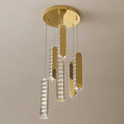 Spiral LED Chandelier,Stainless Steel, 70×30cm - PVD -نجفة ليد سبيرال، ستانلس ستيل، 70×30 سم - PVD