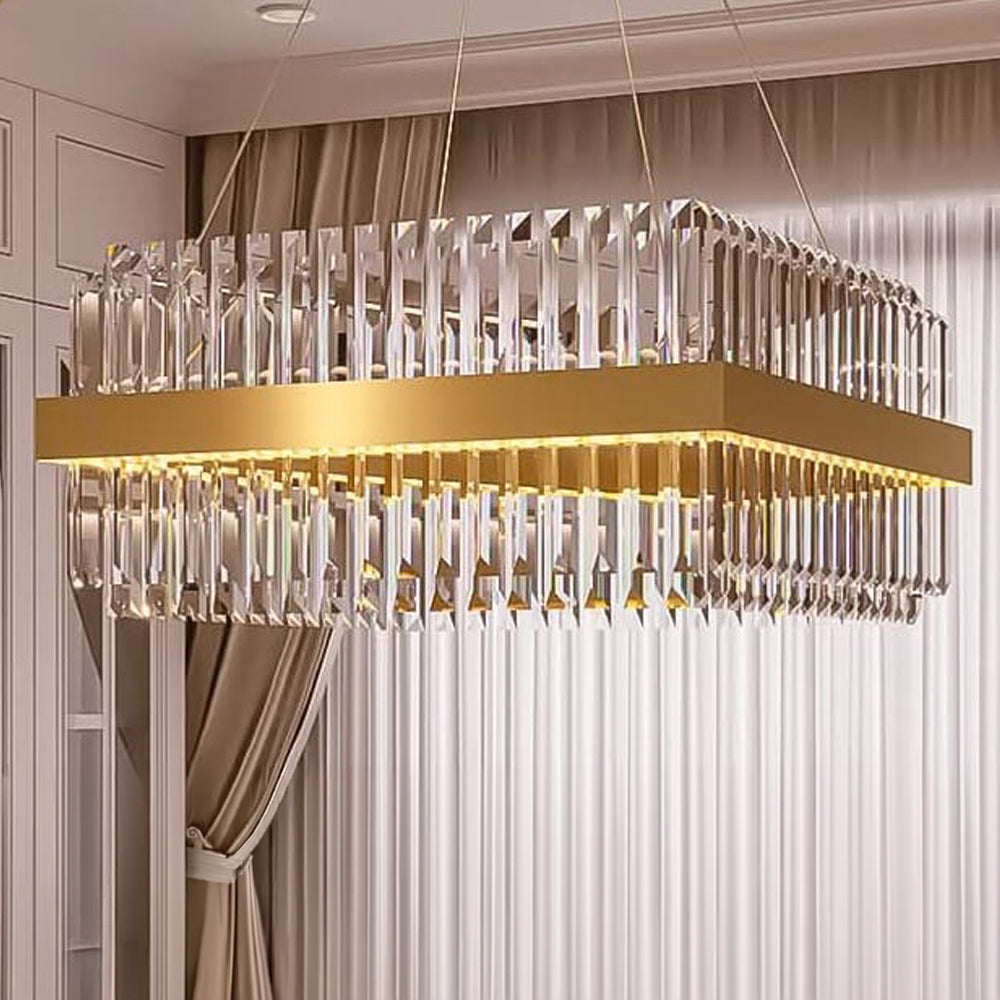 Lucent LED Chandelier, Stainless Steel, 60×60×60cm - Gold PVD-نجفة ليد لوسنت، ستانلس ستيل، 60×60×60 سم - ذهبي PVD