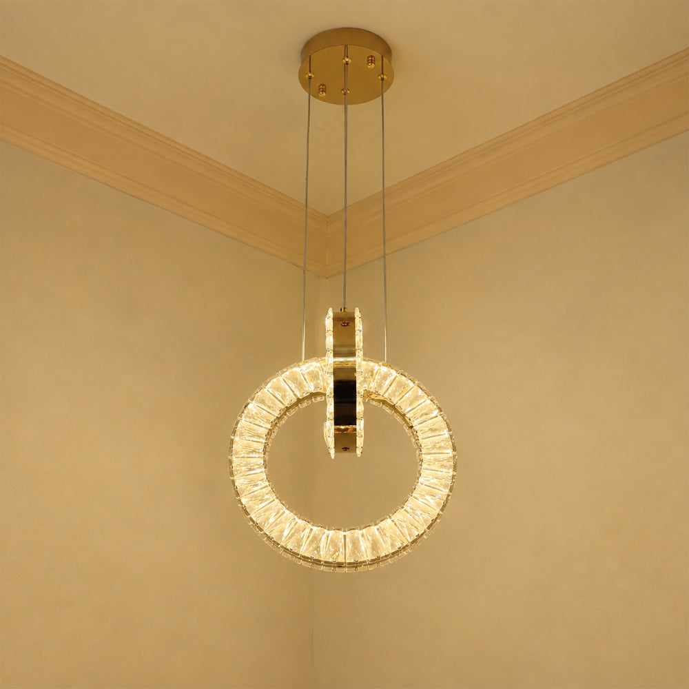 Harmony LED Chandelier,Stainless Steel, 60×30*20cm - PVD -نجفة ليد هارموني، ستانلس ستيل، 60×30*20 سم - PVD