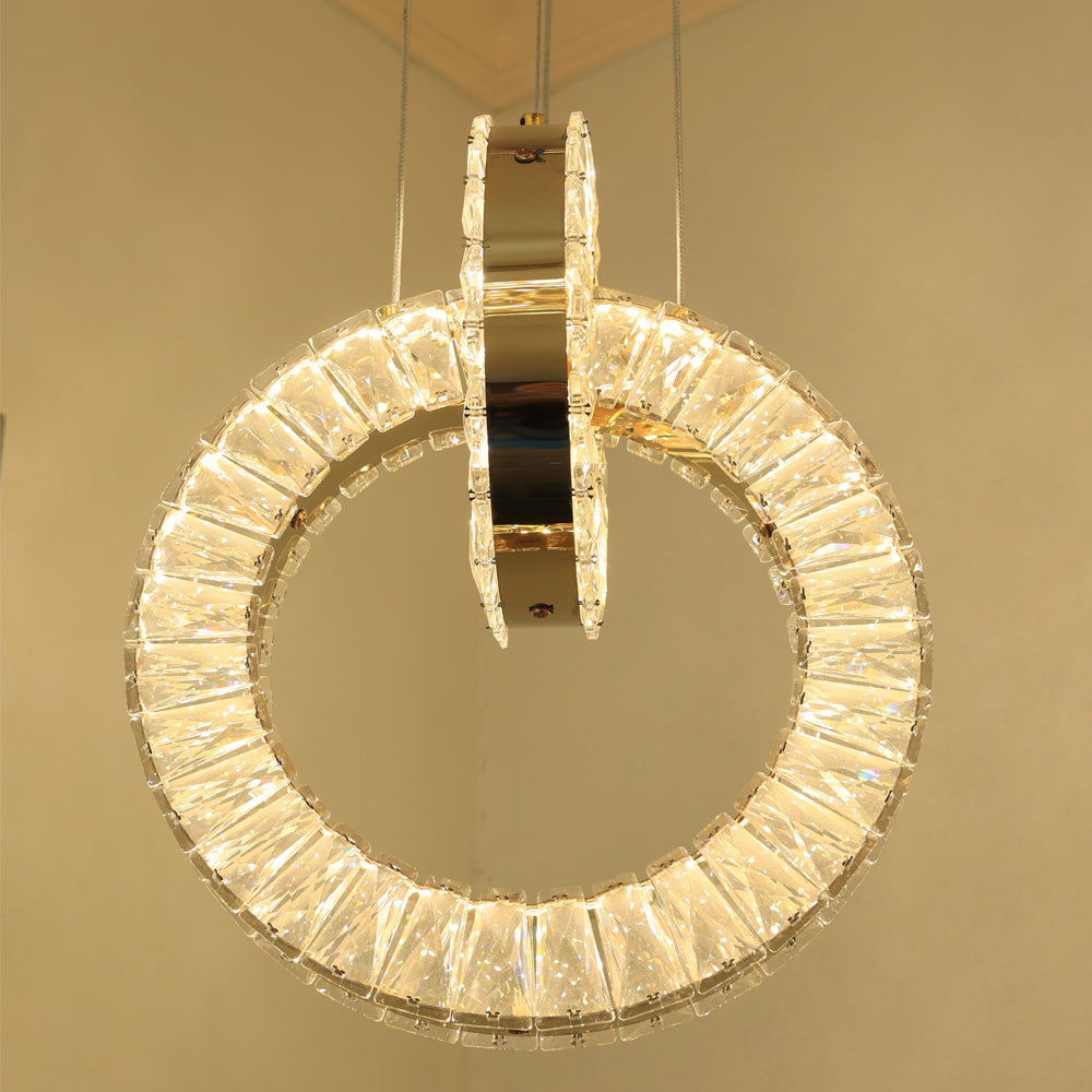 Harmony LED Chandelier,Stainless Steel, 60×30*20cm - PVD -نجفة ليد هارموني، ستانلس ستيل، 60×30*20 سم - PVD