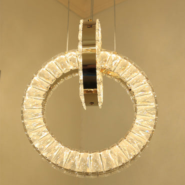 Harmony LED Chandelier,Stainless Steel, 60×30*20cm - PVD -نجفة ليد هارموني، ستانلس ستيل، 60×30*20 سم - PVD