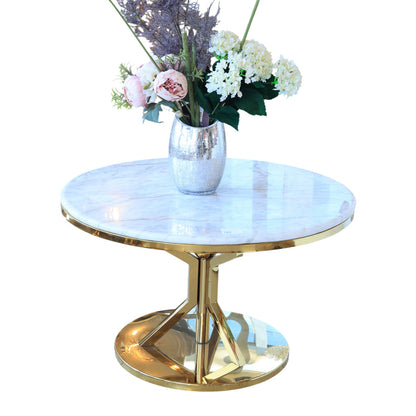 Icon Table, Stainless Steel, 80×45cm - Gold PVD-ترابيزة أيكون، ستانلس ستيل، 80×45 سم - ذهبي PVD