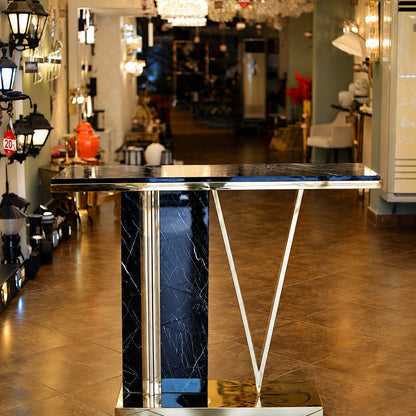 Aria Console, Stainless Steel, 120×40×90cm - PVD - كونسول أريا، ستانلس ستيل، 120×40×90 سم - PVD