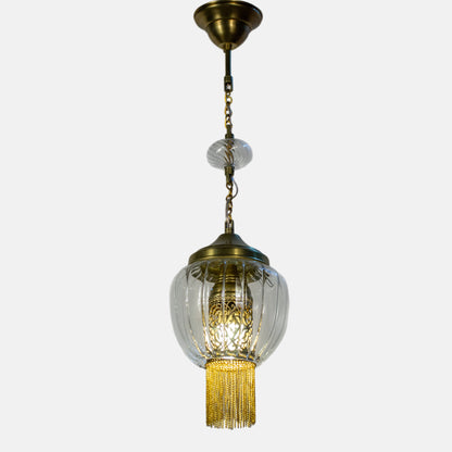 Pendant Lamp - oxidized chains