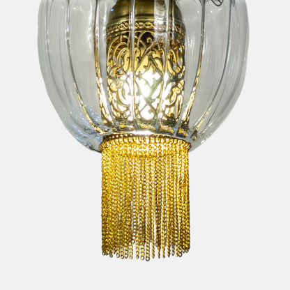 Pendant Lamp - oxidized chains