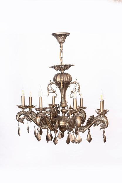 Sunderland chandelier 8 arms aluminum code 51043200 antique spray