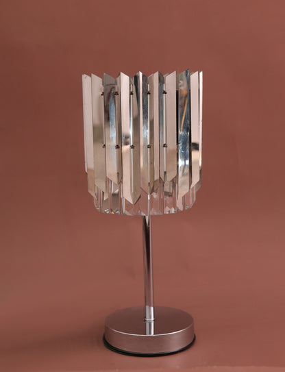 Arrow table lamp 20 cm round 2 bulbs code 2013 chrome