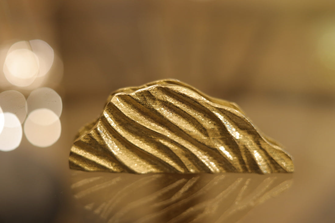 Ultra Table Accessory, Brass, 12×5cm - Shiny - Kandil Egypt